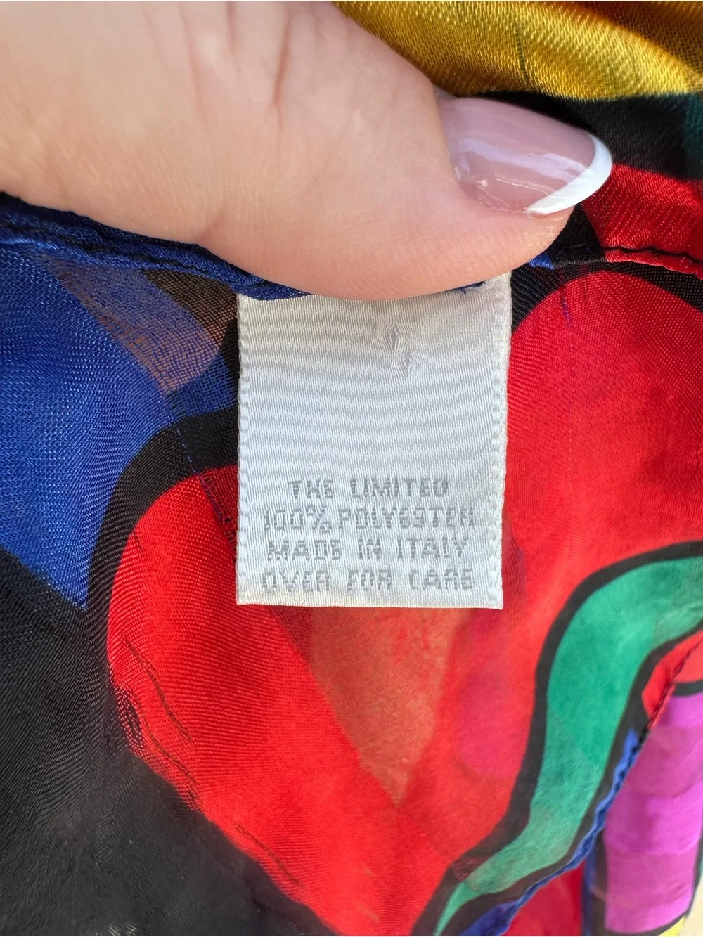 The Limited made in Italy geometric pattern scarf